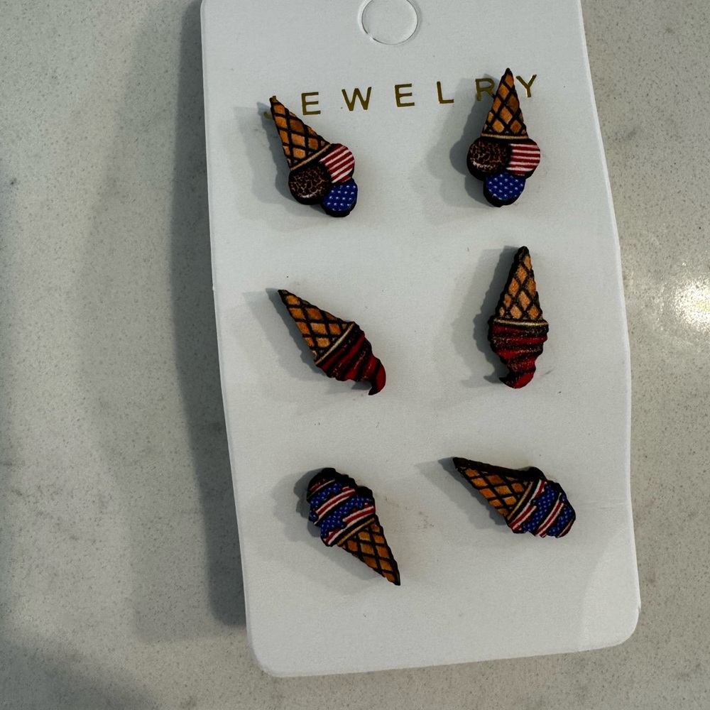Ice cream earrings